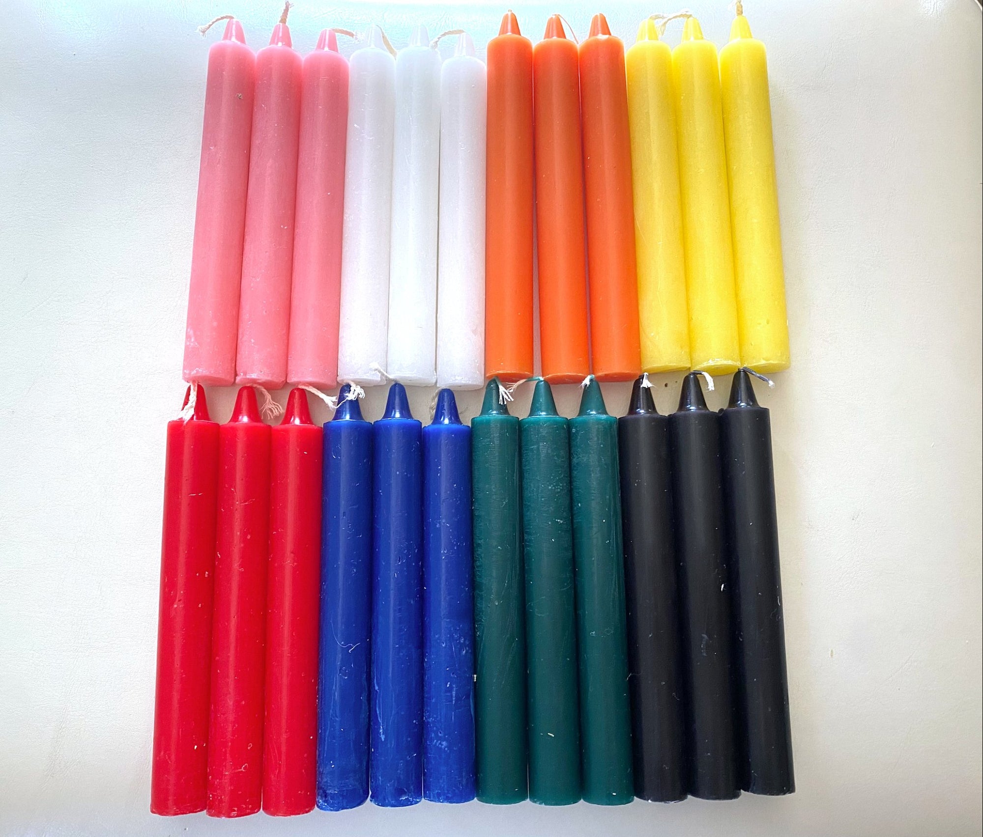 Chime Taper Candles 6&quot; Assorted Colors - Shop Cosmic Healing