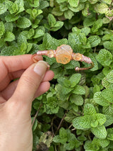 Citrine Quartz Wire Wrapped Open Cuff Bracelet - Shop Cosmic Healing