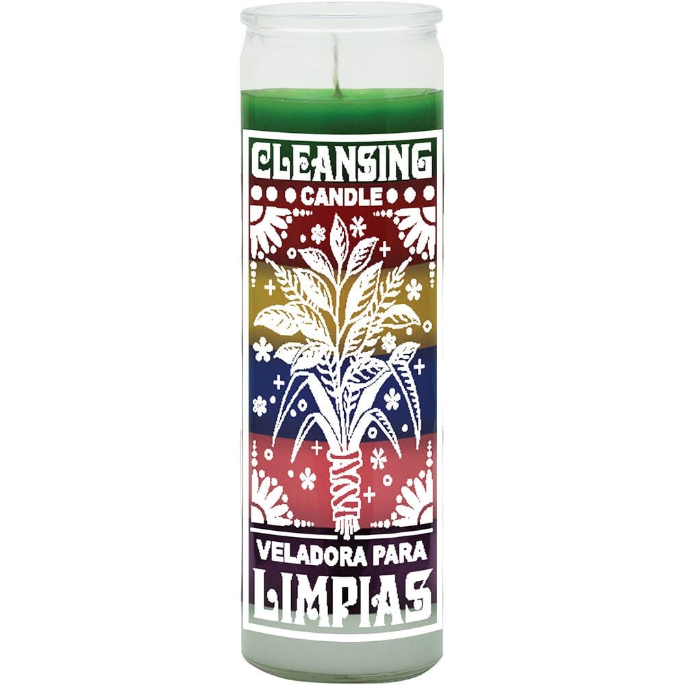 Cleansing Candle (Limpias)- 7 Color For cleansing against bad luck, hexes, witchcraft and spells. 