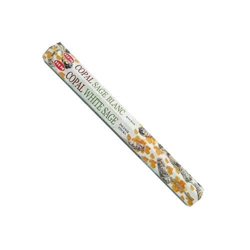 Copal White Sage HEM Incense 20 Sticks for spiritual cleaning and protection - Shop Cosmic Healing