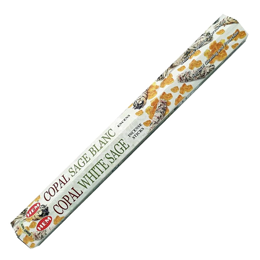 Copal White Sage Incense HEM for purification of your sacred space - Shop Cosmic Healing