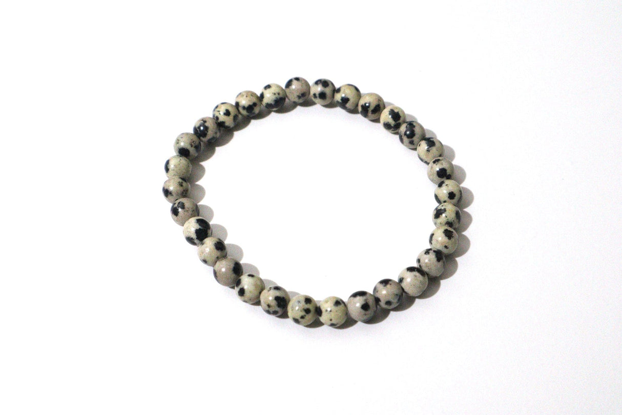 Dalmatian Jasper Bracelet 6mm - Shop Cosmic Healing