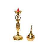 Divine Goddess Brass Cone Incense Burner 9"H - Shop Cosmic Healing