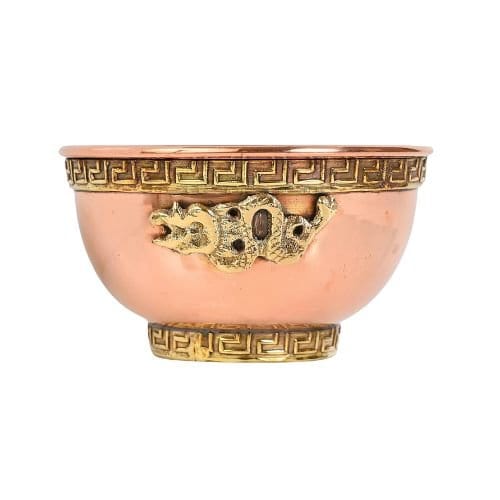 Dragon Copper Offering Bowl 3"D (Cuenco Ritual de Cobre) - Shop Cosmic Healing