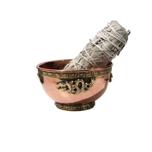 Dragon Copper Offering Bowl 3"D (Cuenco Ritual de Cobre) - Shop Cosmic Healing