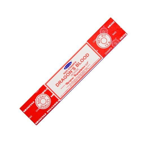 Dragon's Blood Satya Incense (Incienso Sangre De Dragon) 15g for stubborn long lasting problems, protection, strength, power, and money problems - Shop Cosmic Healing