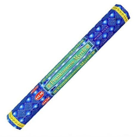 Frank & Myrrh HEM Incense 20 Sticks for to stop addictions, calming, clarifying, focusing, grounding - Shop Cosmic Healing