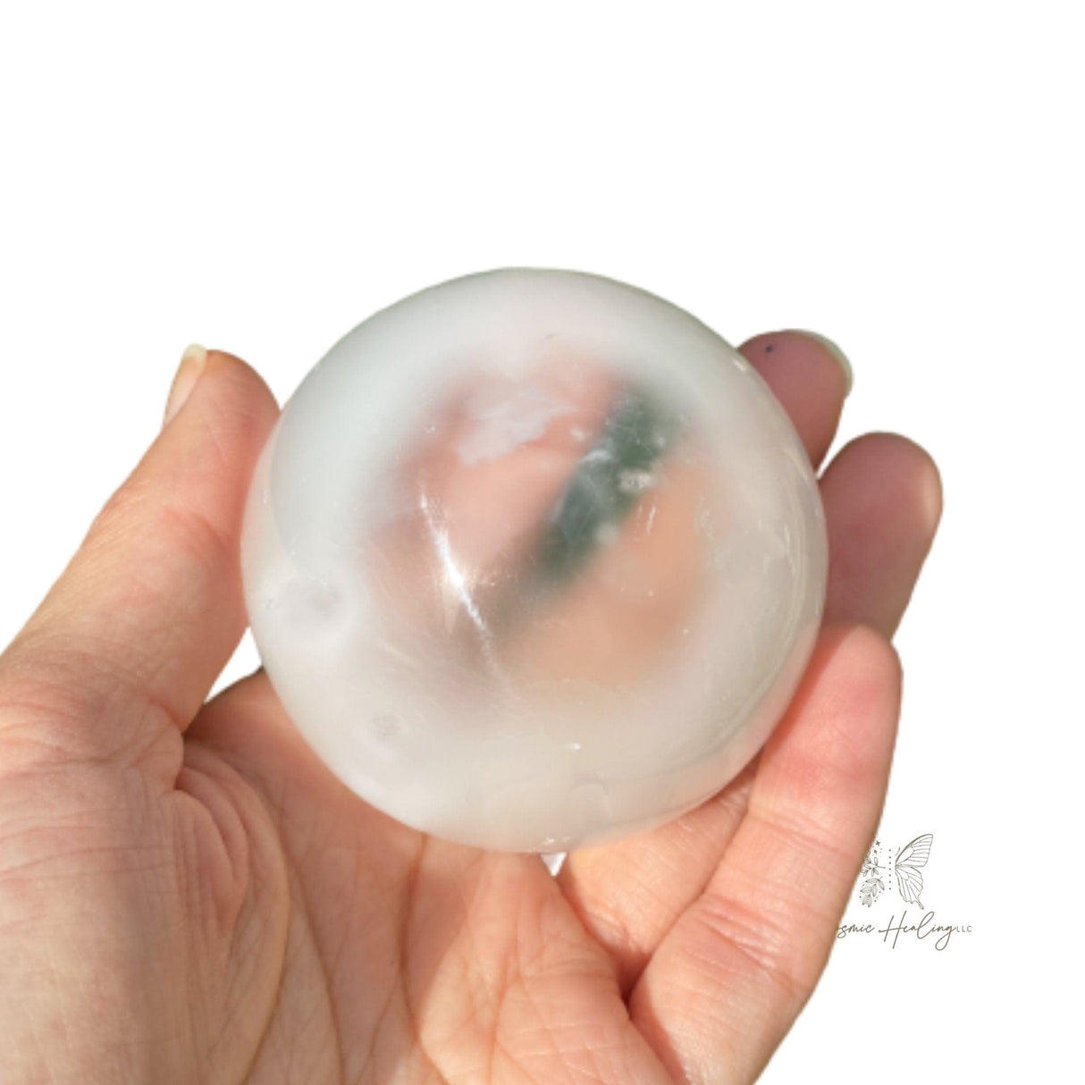 Full Moon Selenite Spheres 2.5" - Shop Cosmic Healing