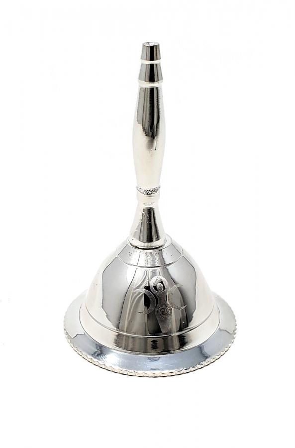 Goddess of Earth Silver Plated Altar Bell 3&quot; - Shop Cosmic Healing
