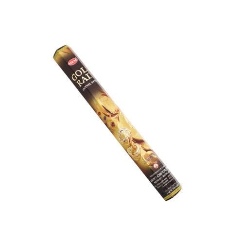 Gold Rain HEM Incense 20 Sticks (Incienso Lluvia De Oro) to attract good luck, prosperity, abundance, success - Shop Cosmic Healing