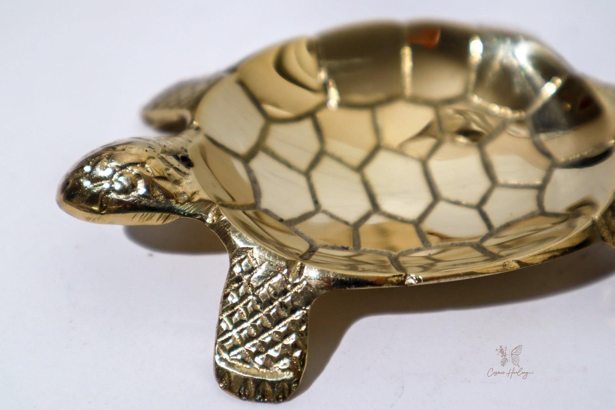 Golden Turtle Brass Burner - Shop Cosmic Healing