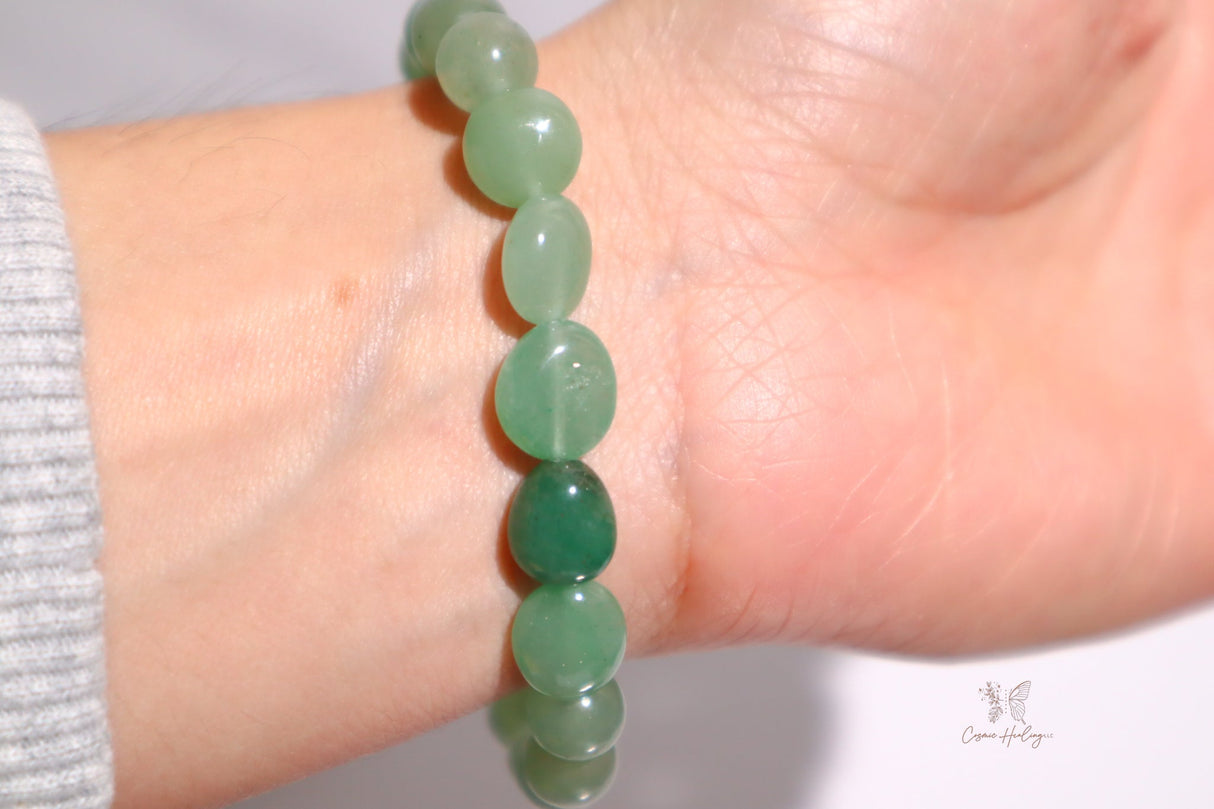 Green Aventurine Crystal Bracelet - Shop Cosmic Healing