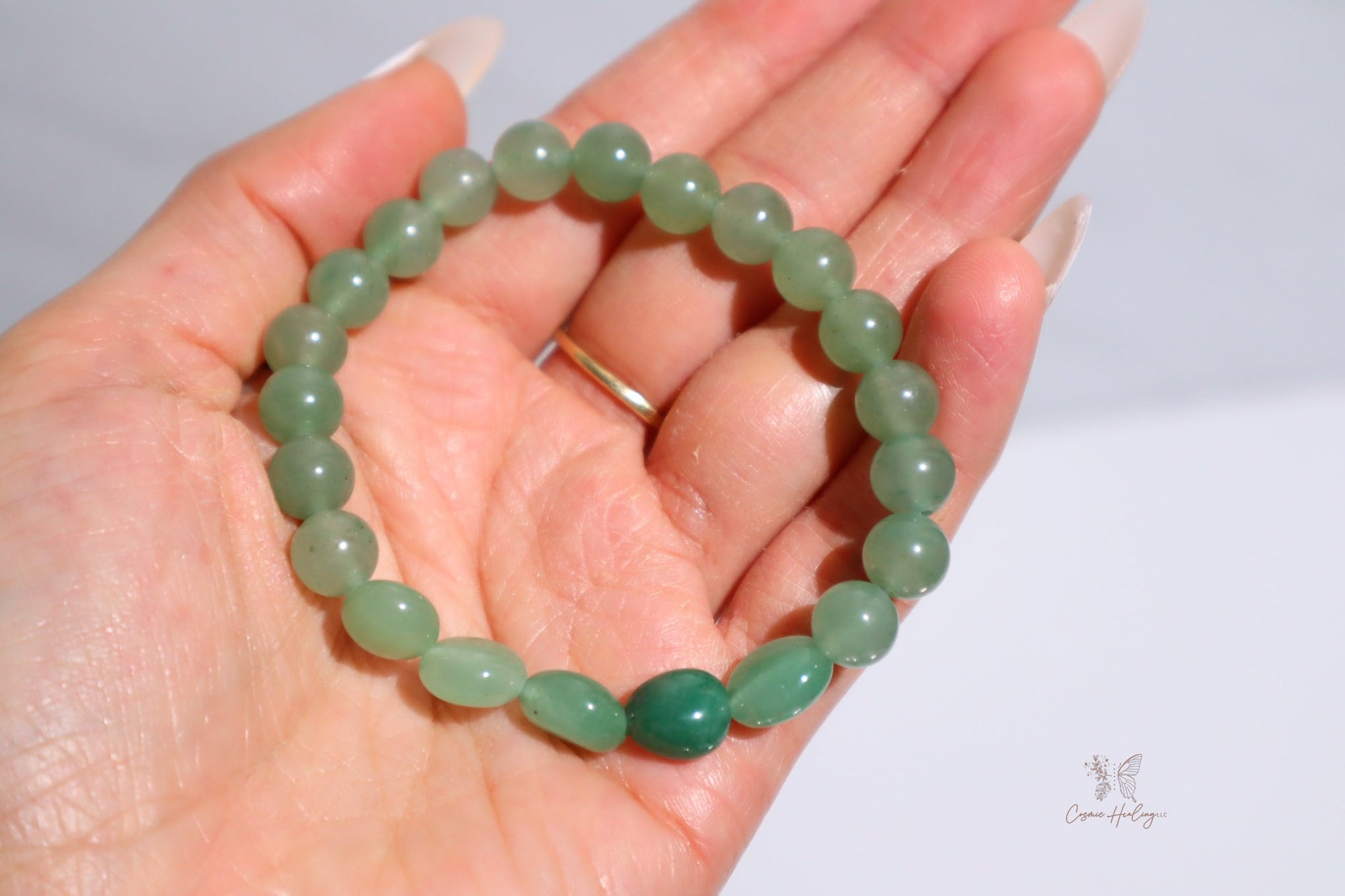 Green Aventurine Crystal Bracelet - Shop Cosmic Healing