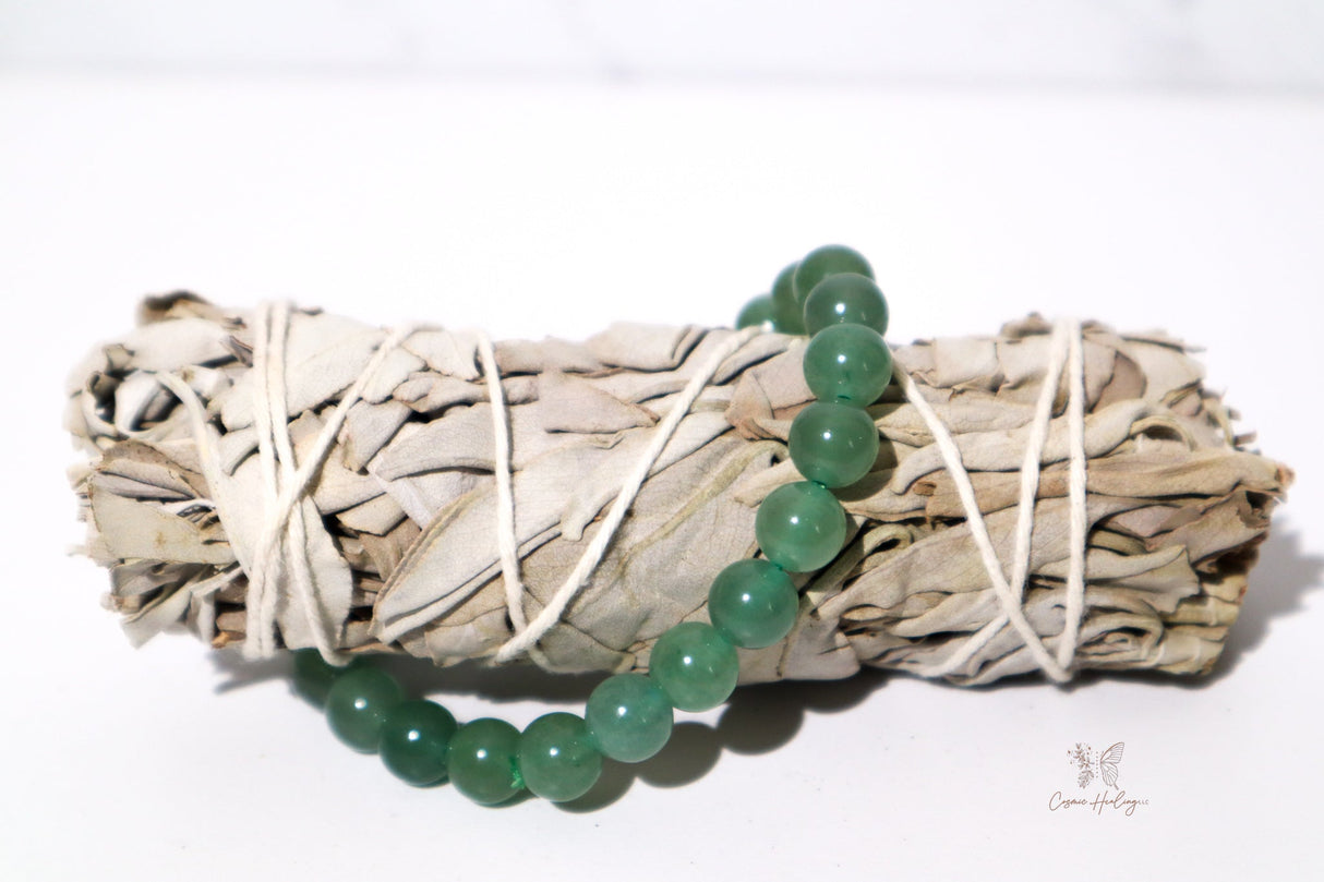 Green Aventurine Crystal Bracelet - Shop Cosmic Healing