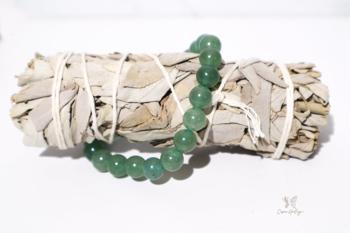 Green Aventurine Crystal Bracelet - Shop Cosmic Healing