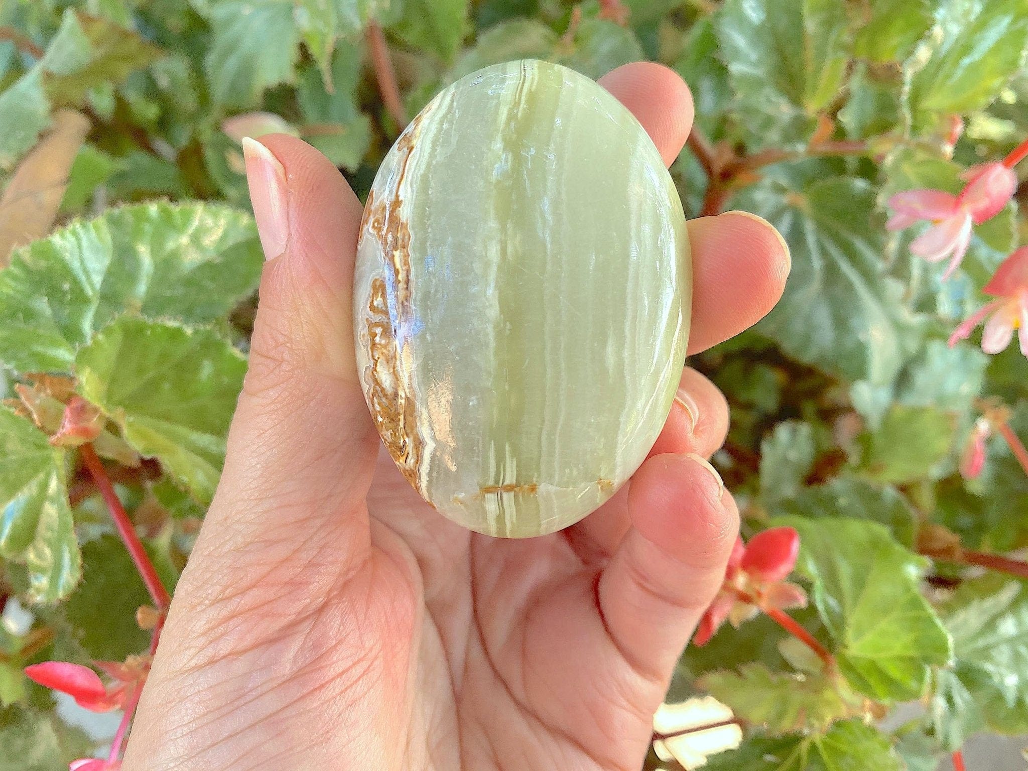 Large Green Onyx Flame | 6” Tall | Strength, Willpower and good Discipline in Love