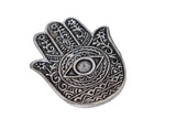 Hamsa Hand Metal Burner 4.25"x3" - Shop Cosmic Healing