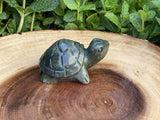 Hand Carved Green Jade Gemstone Turtle 3 3/4" - Shop Cosmic Healing