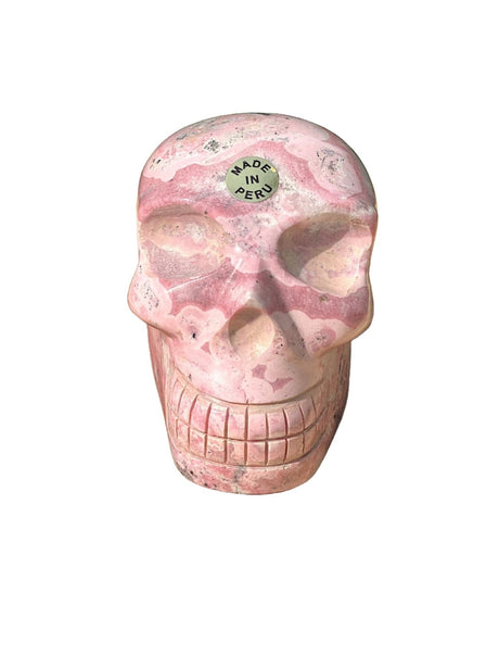 Hand Carved Peruvian Rhodonite Skulls - Shop Cosmic Healing