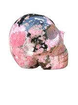 Hand Carved Peruvian Rhodonite Skulls - Shop Cosmic Healing