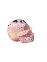 Hand Carved Peruvian Rhodonite Skulls - Shop Cosmic Healing