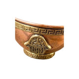 Assorted Designs Copper Offering Bowl 3"D