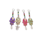 Hand of Hamsa House Blessing Charm - Green for protection and good fortune - Shop Cosmic Healing