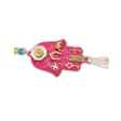 Hand of Hamsa House Blessing Charm - Pink For protection and good fortune - Shop Cosmic Healing