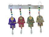 Hand of Hamsa House Blessing Charm - Yellow for good luck and protection - Shop Cosmic Healing