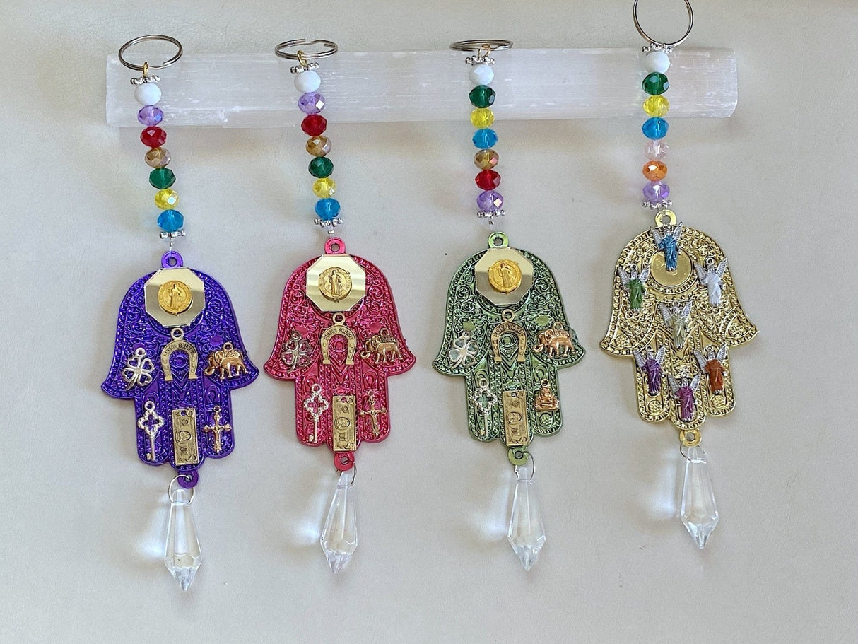 Hand of Hamsa Protection From Evil Eye Charm - Shop Cosmic Healing