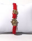 Hand of Hamsa & Saint Benedict Medal Bracelet-Double Protection - Shop Cosmic Healing