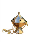 Hanging Brass Charcoal Burner with Stand 3.75"H - Shop Cosmic Healing