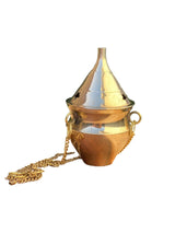 Hanging Brass Charcoal Burner with Stand 3.75"H - Shop Cosmic Healing