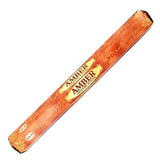 HEM Amber Incense 20 Sticks (Incienso de Ámbar) to absorb pain and negative energy, which will help in alleviate stress - Shop Cosmic Healing