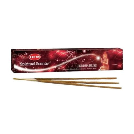 Hem Buddha Bliss Premium Masala Incense Sticks 15g for meditation, yoga, auspicious events - Shop Cosmic Healing