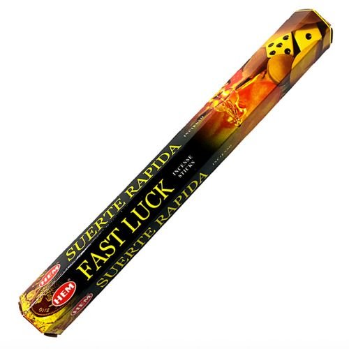 HEM Fast Luck Incense 20 Sticks (Incienso Suerte Rápida) to attract prosperity and good fortune your way - Shop Cosmic Healing