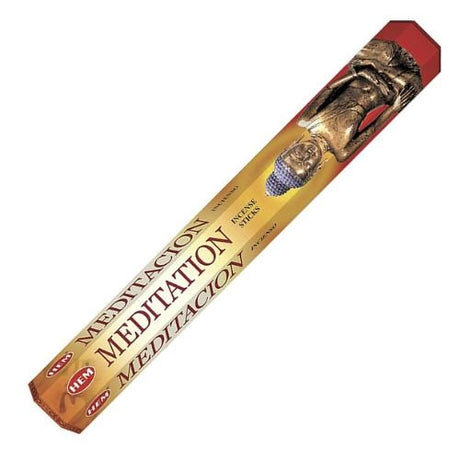 HEM Meditation Incense 20 Sticks (Incienso de Meditación) for meditation, invigorates both your body and mind, uplifts your mood, de - stresses - Shop Cosmic Healing