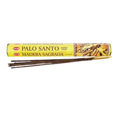 HEM Palo Santo Incense 20 Sticks (Incienso Madera Sagrada) for purging negativity, refreshing your aura, deepen connection to spiritual realm - Shop Cosmic Healing