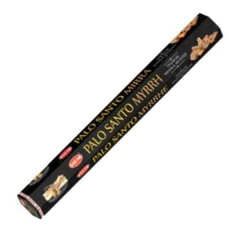 HEM Palo Santo Myrrh Premium Masala Incense 15 Stick (Incienso Palo Santo y Mirra) for meditation, protection, purification, & consecration - Shop Cosmic Healing