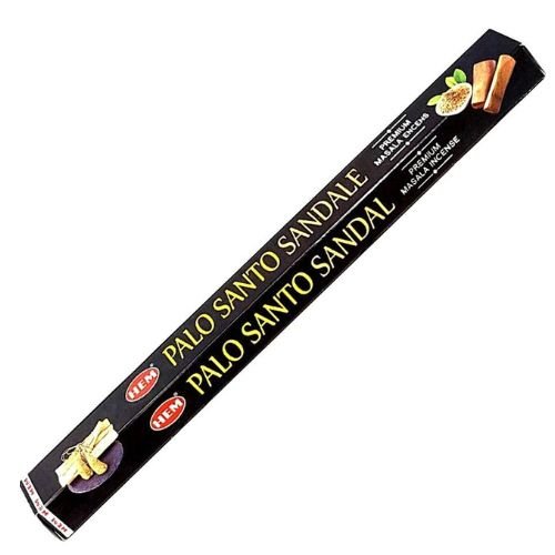 HEM Palo Santo Sandal Premium Masala Incense 15 Stick (Incienso Palo Santo y Sandaló) for meditation, protection, purification, & consecration (Copy) - Shop Cosmic Healing