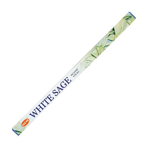 HEM White Sage Incense 8 Sticks (Salvia Blanco Incienso) For Purification of Sacred Space - Shop Cosmic Healing