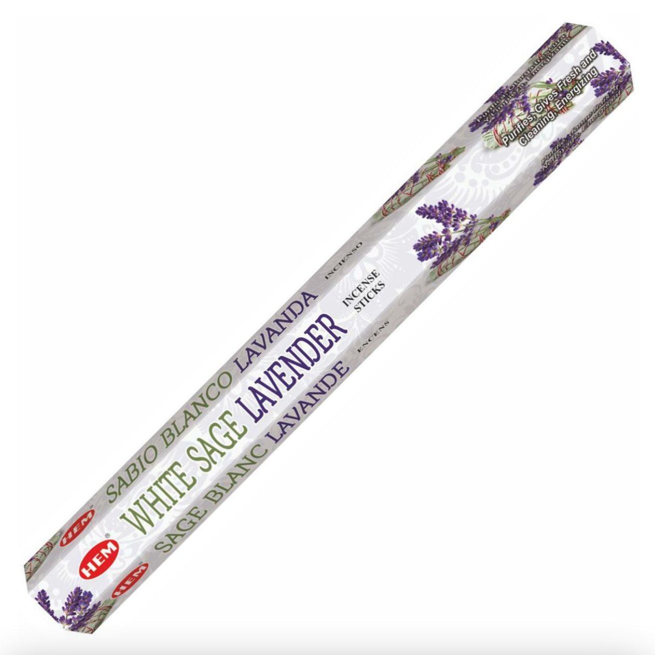 HEM White Sage Lavender 20 Sticks (Sabio Blanco Lavanda Incienso) For Purification, Refresh, Restart - Shop Cosmic Healing