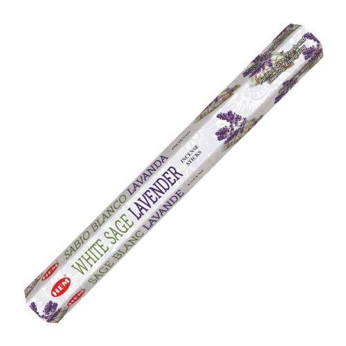 HEM White Sage Lavender Incense 20 Sticks (Sabio Blanco Lavanda Incienso) For Purification, Refresh, Restart - Shop Cosmic Healing