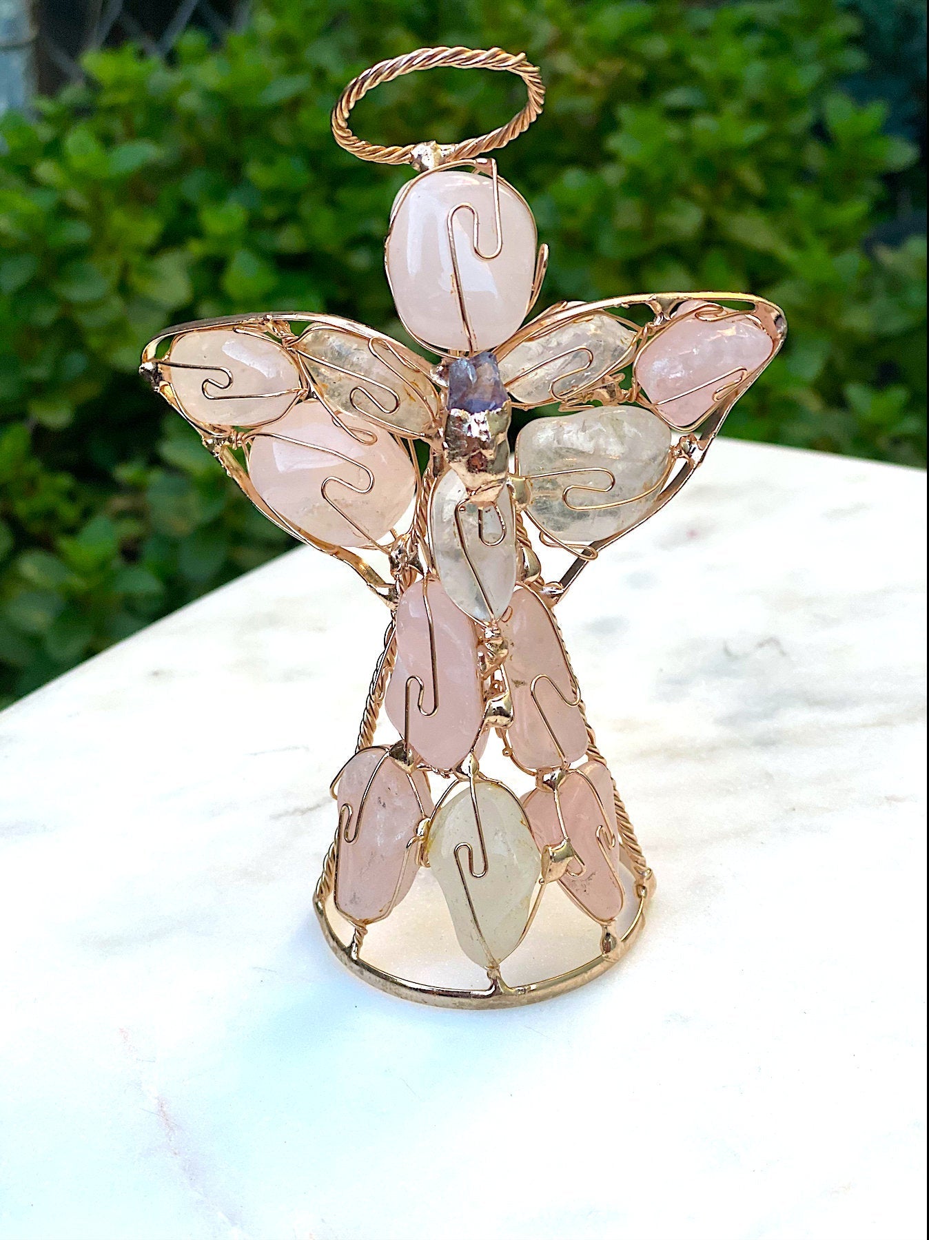Holy Angel Hand Wired Crystal 5 inch - Shop Cosmic Healing