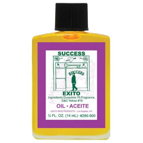 Indio Success Oil 1/2 fl. oz (Aceite Éxito de Indio) to help bring success in all aspects of life - Shop Cosmic Healing