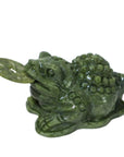 Jade Three-legged Toad for Good Luck 3" - Shop Cosmic Healing