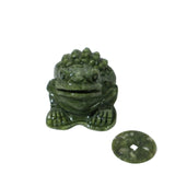 Jade Three-legged Toad for Good Luck 3" - Shop Cosmic Healing