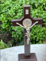 Jesus Crucifix with Saint Benedict Medal - Shop Cosmic Healing