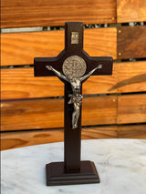 Jesus Crucifix with Saint Benedict Medal - Shop Cosmic Healing