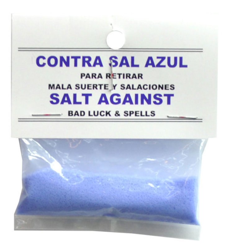 Jinx Removing Blue Salt (Contra Sal Azul) 0.5oz - Shop Cosmic Healing